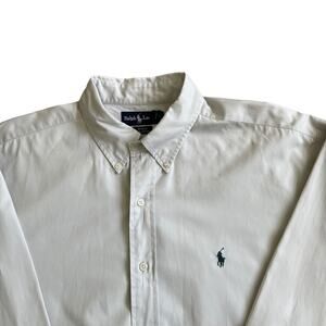 RALPH LAUREN Men's XL Blake 100% Cotton Long Sleeve Button Down Oxford Shirt Tan